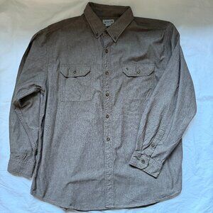 Carhartt men's work shirt, brown twill, button down, size 2xl, EUC